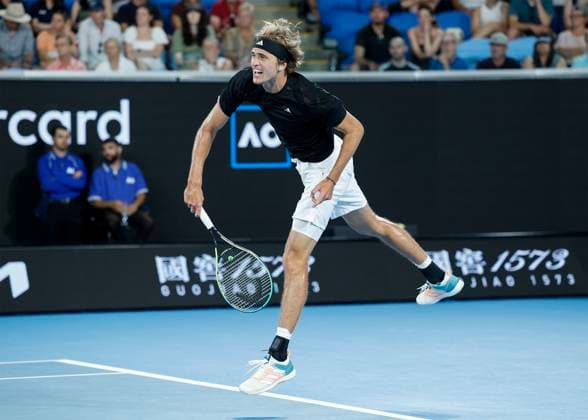Alexander Zverev (GER), Australian Open 2023, Melbourne Park, Melbourne, Victoria, Australia. Copyright: xJuergenxHasenkopfx