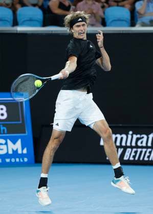 Alexander Zverev (GER), Australian Open 2023, Melbourne Park, Melbourne, Victoria, Australia. Copyright: xJuergenxHasenkopfx