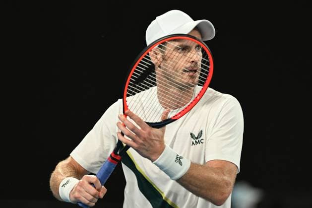 TENNIS AUSTRALIAN OPEN, Andy Murray of Great Britain during his 1st round singles match against Matteo Berrettini of Italy during 2023 Australian Open tennis tournament at Melbourne Park in Melbourne, Tuesday, January 17, 2023. ( NO ARCHIVING, EDITORIAL USE ONLY, NO USE IN BOOKS WITHOUT CONSENT MELBOURNE VICTORIA AUSTRALIA  Copyright: xLUKASxCOCHx 20230117001753454574