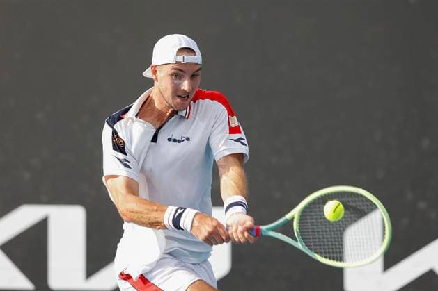 Jan-Lennard Struff (GER), Australian Open 2023, Melbourne Park, Melbourne, Victoria, Australia. Copyright: xJuergenxHasenkopfx