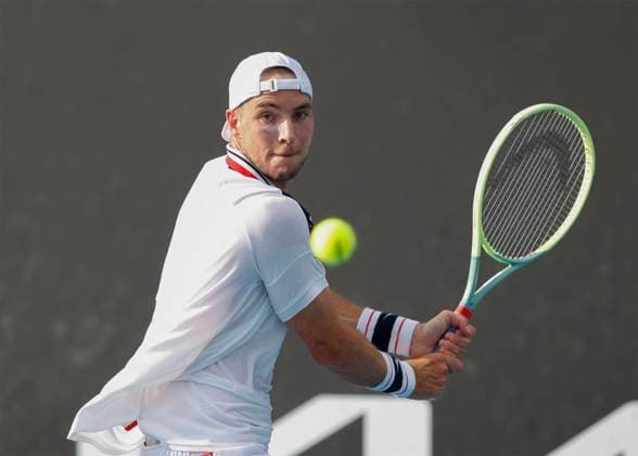 Jan-Lennard Struff (GER), Australian Open 2023, Melbourne Park, Melbourne, Victoria, Australia. Copyright: xJuergenxHasenkopfx