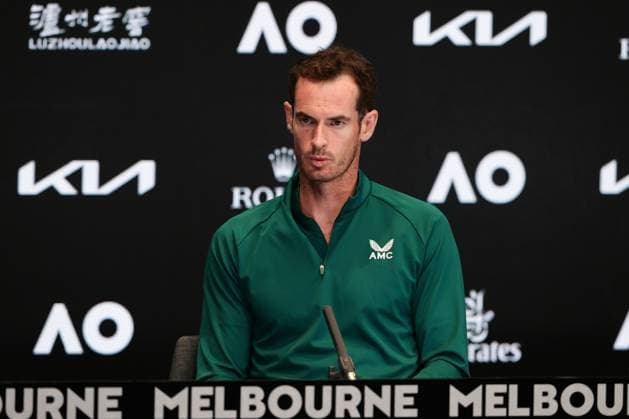 Andy Murray of Great Britain interviewed after defeating Matteo Berrettini of Italy round 1 match Day 2 at the Australian Open Tennis 2023 at Media Centre, Melbourne, Australia on 17 January 2023. Copyright: xPeterxDovganx 34780543