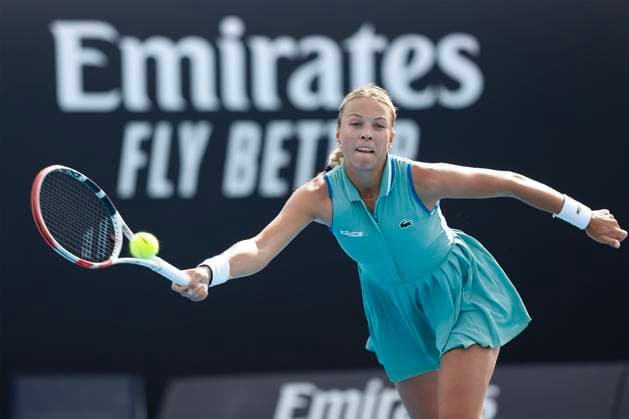 Anett Kontaveit, Australian Open 2023, Melbourne Park, Melbourne, Victoria, Australia. Copyright: xJuergenxHasenkopfx