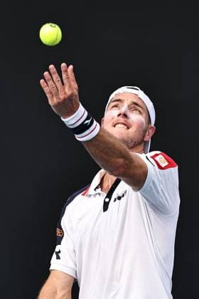 Jan-Lennard Struff, GER, during first round of 2023 Australian Open in Melbourne, 17 01 2023; -