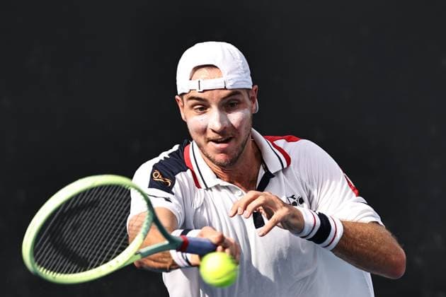 Sport Bilder des Tages Jan-Lennard Struff, GER, during first round of 2023 Australian Open in Melbourne, 17 01 2023; -