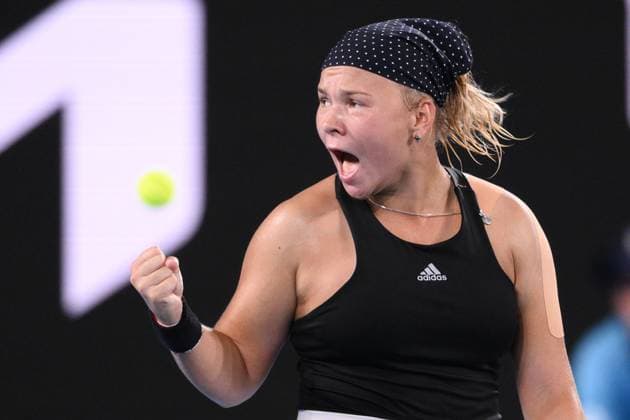 Mandatory Credit: Photo by James Gourley Shutterstock (13716764am) Diana Shnaider celebrates during her second round match Australian Open, Day Three, Tennis, Melbourne Park, Melbourne, Australia - 18 Jan 2023 Australian Open, Day Three, Tennis, Melbourne Park, Melbourne, Australia - 18 Jan 2023 Copyright: xJamesxGourley Shutterstockx 13716764am