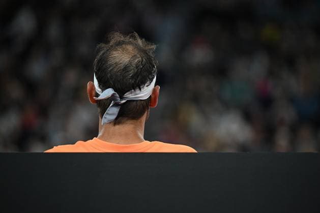 TENNIS AUSTRALIAN OPEN, Rafael Nadal of Spain during his match against Mackenzie McDonald of the USA during the 2023 Australian Open tennis tournament at Melbourne Park in Melbourne, Wednesday, January 18, 2023. ( NO ARCHIVING, EDITORIAL USE ONLY, NO USE IN BOOKS WITHOUT CONSENT MELBOURNE VICTORIA AUSTRALIA  Copyright: xLUKASxCOCHx 20230118001753788270