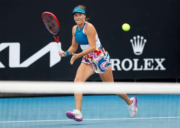 Tatjana Maria, Australian Open 2023, Melbourne Park, Melbourne, Victoria, Australia. Copyright: xJuergenxHasenkopfx