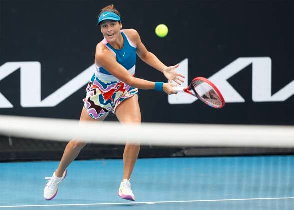 Tatjana Maria, Australian Open 2023, Melbourne Park, Melbourne, Victoria, Australia. Copyright: xJuergenxHasenkopfx
