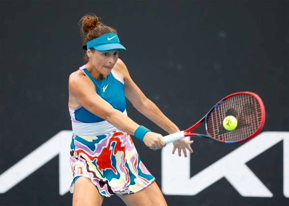Tatjana Maria, Australian Open 2023, Melbourne Park, Melbourne, Victoria, Australia. Copyright: xJuergenxHasenkopfx