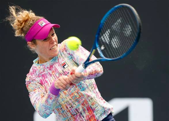 Laura Siegemund (GER), Australian Open 2023, Melbourne Park, Melbourne, Victoria, Australia. Copyright: xJuergenxHasenkopfx