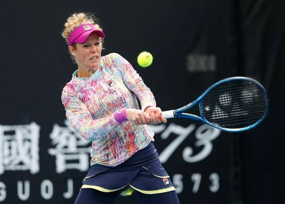 Sport Bilder des Tages Laura Siegemund (GER), Australian Open 2023, Melbourne Park, Melbourne, Victoria, Australia. Copyright: xJuergenxHasenkopfx