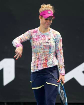 Laura Siegemund (GER) reagiert veraergert,Aerger, enttaeuscht,Enttaeuschung,Emotion, Australian Open 2023, Melbourne Park, Melbourne, Victoria, Australia. Copyright: xJuergenxHasenkopfx
