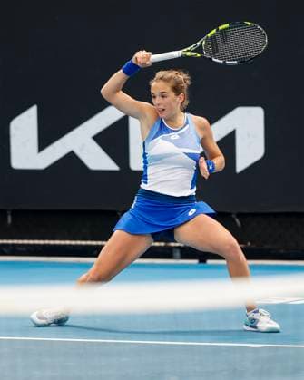 Lucia Bronzetti (ITA), Australian Open 2023, Melbourne Park, Melbourne, Victoria, Australia. Copyright: xJuergenxHasenkopfx