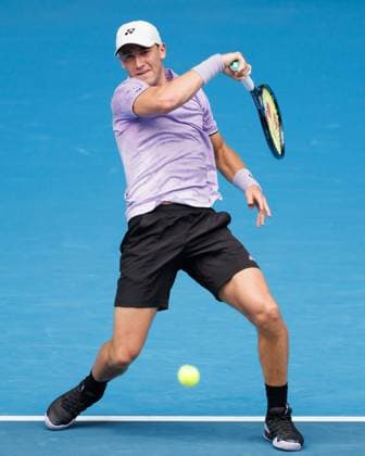 January 19, 2023: 2nd seed Casper RUUD of Norway in action against Jenson BROOKSBY of the USA in the Men s Singles match match on day 4 of the 2023 Australian Open on Rod Laver Arena, in Melbourne, Australia. Cal Media. USA - ZUMAc04_ 20230119_zaf_c04_034 Copyright: xSydneyxLowx