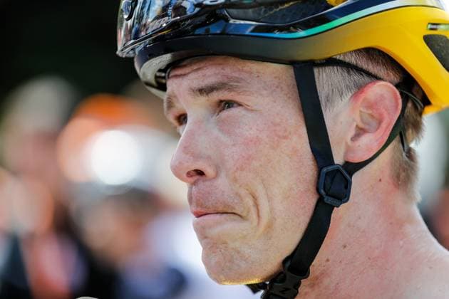 CYCLING TOUR DOWN UNDER, Rohan Dennis of team Jumbo Visma after victory during the Men s Stage 2, Brighton to Victor Harbor of the 2023 Santos Tour Down Under professional road bicycle race in Adelaide, Thursday, January 19, 2023. ( NO ARCHIVING, EDITORIAL USE ONLY, NO USE IN BOOKS WITHOUT CONSENT ADELAIDE SOUTH AUSTRALIA AUSTRALIA  Copyright: xMATTxTURNERx 20230119001754190368