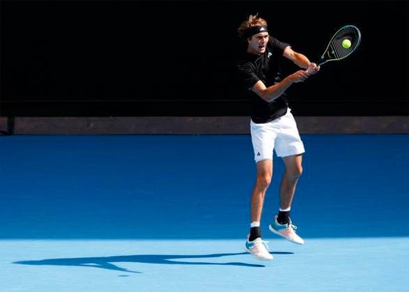 Alexander Zverev (GER), Australian Open 2023, Melbourne Park, Melbourne, Victoria, Australia. Copyright: xJuergenxHasenkopfx