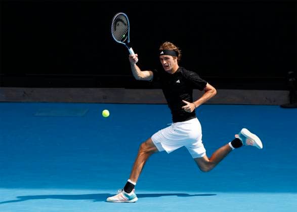 Alexander Zverev (GER), Australian Open 2023, Melbourne Park, Melbourne, Victoria, Australia. Copyright: xJuergenxHasenkopfx