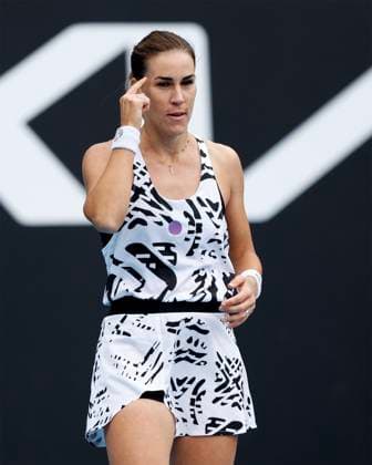 Nuria Parrizas Diaz (ESP) jubelt nach dem Sieg, Jubel, Freude, Emotion, Australian Open 2023, Melbourne Park, Melbourne, Victoria, Australia. Copyright: xJuergenxHasenkopfx