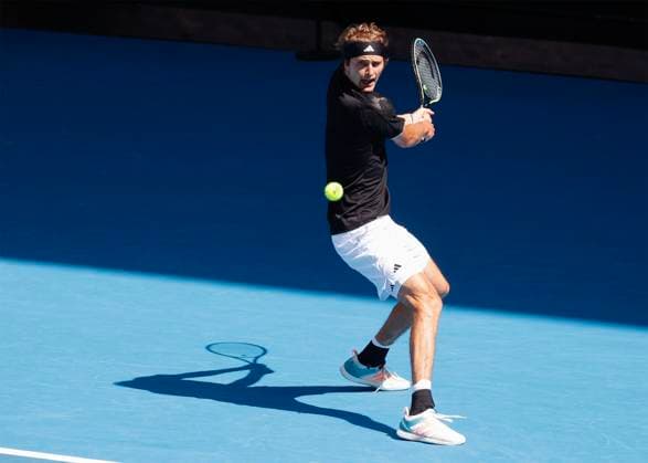 Alexander Zverev (GER), Australian Open 2023, Melbourne Park, Melbourne, Victoria, Australia. Copyright: xJuergenxHasenkopfx