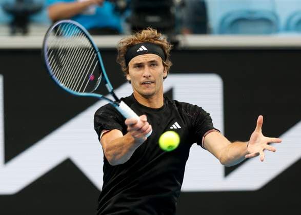 Alexander Zverev (GER), Australian Open 2023, Melbourne Park, Melbourne, Victoria, Australia. Copyright: xJuergenxHasenkopfx