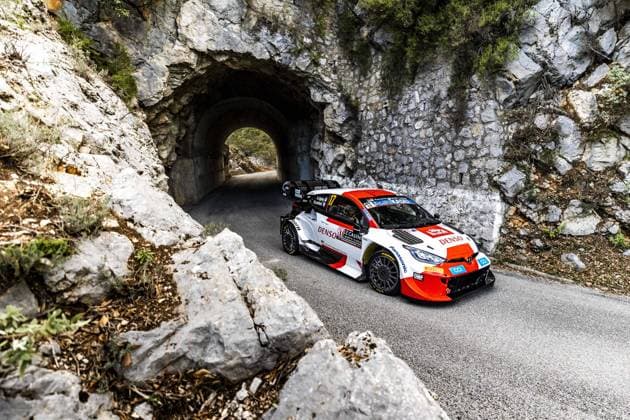 Bilder des Jahres 2023, Sport 01 Januar Sport Bilder des Tages 17 Sebastien OGIER (FRA), Vincent LANDAIS (FRA), TOYOTA GAZOO RACING WRT, TOYOTA GR Yaris Rally1 Hybrid, WRC, Motorsport Rallye, WM action during the Rallye Automobile Monte Carlo 2023, 1st round of the 2023 WRC World Rally Car Championship, from January 19 to 22, 2023 at Monte Carlo, Monaco - AUTO - WRC - RALLYE AUTOMOBILE MONTE CARLO 2023 DPPI Panoramic  RPPA_2023_01_Monte Carlo_130