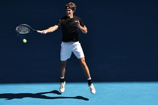 Alexander Zverev, GER, during second round of 2023 Australian Open in Melbourne, 19 01 2023; -