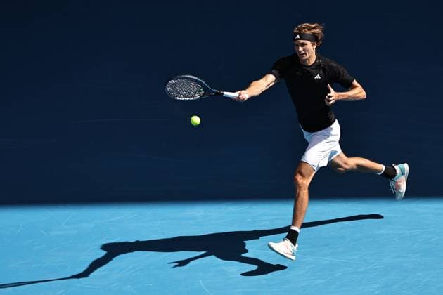 Alexander Zverev, GER, during second round of 2023 Australian Open in Melbourne, 19 01 2023; -