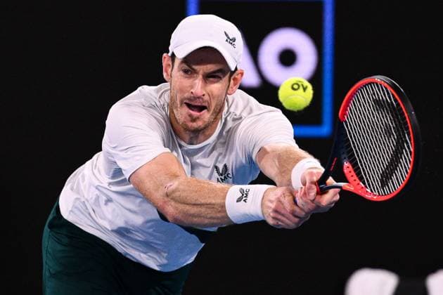 Mandatory Credit: Photo by James Gouley Shutterstock (13716770ha) Andy Murray in action during his second round match Australian Open, Day Four, Tennis, Melbourne Park, Melbourne, Australia - 19 Jan 2023 Australian Open, Day Four, Tennis, Melbourne Park, Melbourne, Australia - 19 Jan 2023 Copyright: xJamesxGouley Shutterstockx 13716770ha