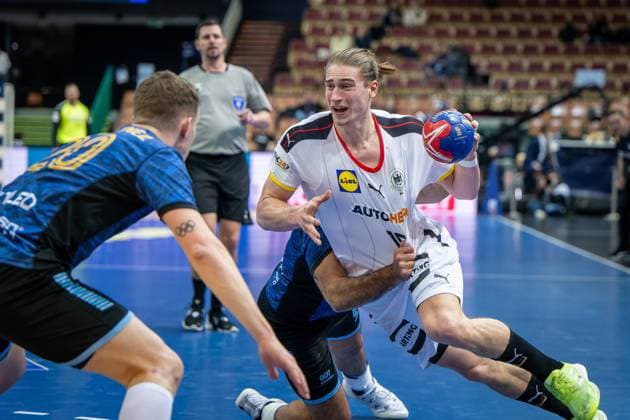 Sport Bilder des Tages Handball Kattowitz 19.01.2023 Weltmeisterschaft Handball WM Männer Vorrunde Deutschland (GER) - Argentinien (ARG) Juri Knorr (Deutschland, No.15)