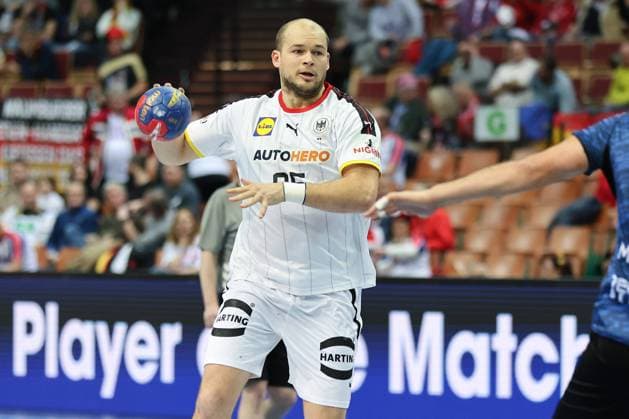 Deutschland - Argentinien, IHF Weltmeisterschaft, IHF 2023 World Men s Championship Paul Drux (Deutschland, 95). Handball-Weltmeisterschaft 2023, Länderspiel zwischen Deutschland und Argentinien am 19.01.2023 in Kattowitz., Kattowitz Polen Spodek