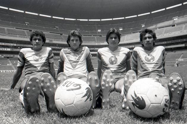 160140317MDL_ARC_HIS_TREJO Historic Photo of Mario Alberto Trejo, Alfredo Tena, Armando Manzo y Vinicio Bravo Team America at 1984 Foto Historica de Mario Alberto Trejo, Alfredo Tena, Armando Manzo y Vinicio Bravo del Equipo America en 1984 1984 MEXSPORT David Leah MEXICO CIUDAD DE MEXICO MEXICO  Copyright: xMARIOxALBERTOxTREJOx1984x 160140317MDL_ARC_HIS_TREJO539