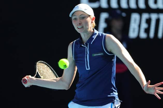 Cristina Bucsa of Spain in action during round 3 match between Iga Swiatek of Poland and Cristina Bucsa of Spain Day 5 at the Australian Open Tennis 2023 at Margaret Court Arena, Melbourne, Australia on 20 January 2023. Copyright: xPeterxDovganx 34781234