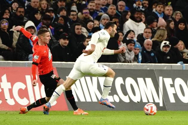 Sead Kolasinac (Olympique de Marseille) FOOTBALL : Olympique de Marseille vs Stade Rennais - 16eme de finale de coupe de France - Marseille - 20 01 2023 NorbertScanella Panoramic 