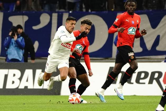 Alexis Sanchez (Olympique de Marseille) FOOTBALL : Olympique de Marseille vs Stade Rennais - 16eme de finale de coupe de France - Marseille - 20 01 2023 NorbertScanella Panoramic 