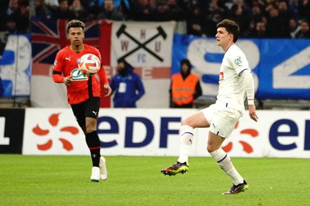 Leonardo Balerdi (Olympique de Marseille) FOOTBALL : Olympique de Marseille vs Stade Rennais - 16eme de finale de coupe de France - Marseille - 20 01 2023 NorbertScanella Panoramic 