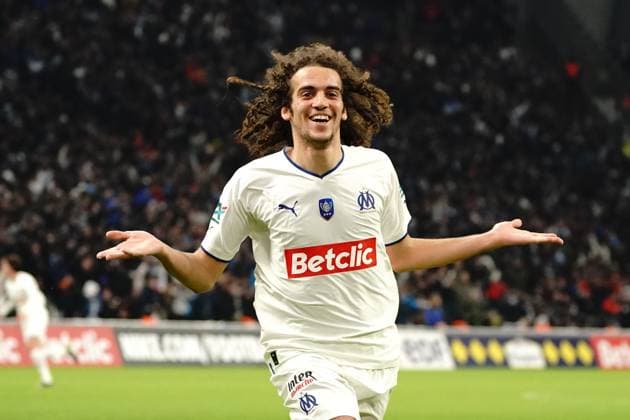 Fußball, Coupe de France, Olympique Marseille - Stade Rennes joie - Matteo Guendouzi (Olympique de Marseille) FOOTBALL : Olympique de Marseille vs Stade Rennais - 16eme de finale de coupe de France - Marseille - 20 01 2023 NorbertScanella Panoramic 