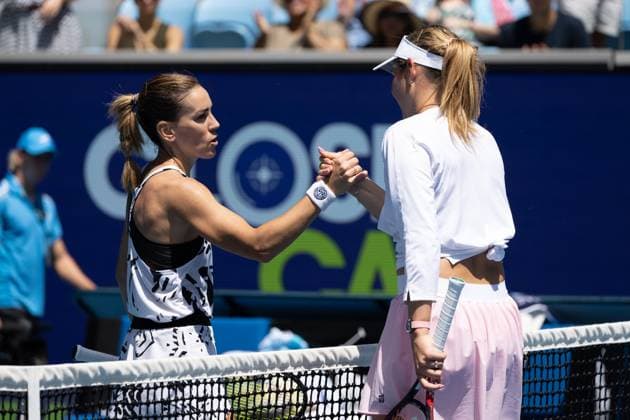 Donna Vekic of Croatia celebrates defeating Nuria Parrizas Diaz of Spain 6-2 6-2 during round 3 match between Donna Vekic of Croatia Nuria Parrizas Diaz of Spain, Day 6 at the Australian Open Tennis 2023 at Margaret Court Arena, Melbourne, Australia on 21 January 2023. Copyright: xPeterxDovganx 34781323