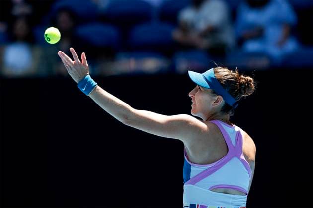Belinda Bencic (SUI), Australian Open 2023, Melbourne Park, Melbourne, Victoria, Australia. Copyright: xJuergenxHasenkopfx