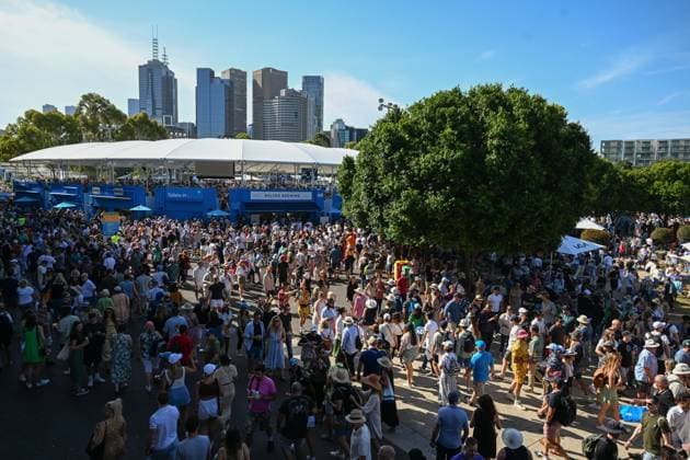 TENNIS AUSTRALIAN OPEN, Big crowds are seen during the 2023 Australian Open tennis tournament at Melbourne Park in Melbourne, Friday, January 1, 2021. ( NO ARCHIVING, EDITORIAL USE ONLY, NO USE IN BOOKS WITHOUT CONSENT MELBOURNE VICTORIA AUSTRALIA  Copyright: xLUKASxCOCHx 20230121001755009659