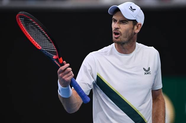TENNIS AUSTRALIAN OPEN, Andy Murray Of Great Britain reacts during his match against Roberto Bautista Agut of Spain during the 2023 Australian Open tennis tournament at Melbourne Park in Melbourne, Wednesday, May 1, 2019. ( NO ARCHIVING, EDITORIAL USE ONLY, NO USE IN BOOKS WITHOUT CONSENT MELBOURNE VICTORIA AUSTRALIA  Copyright: xJOELxCARRETTx 20230121001755026364