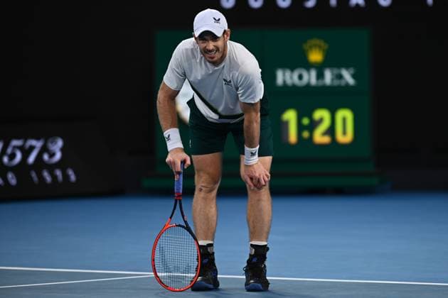 TENNIS AUSTRALIAN OPEN, Andy Murray Of Great Britain in action during his match against Roberto Bautista Agut of Spain during the 2023 Australian Open tennis tournament at Melbourne Park in Melbourne, Wednesday, May 1, 2019. ( NO ARCHIVING, EDITORIAL USE ONLY, NO USE IN BOOKS WITHOUT CONSENT MELBOURNE VICTORIA AUSTRALIA  Copyright: xJOELxCARRETTx 20230121001755026450