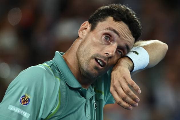 TENNIS AUSTRALIAN OPEN, Roberto Bautista Agut of Spain during his match against Andy Murray Of Great Britain during the 2023 Australian Open tennis tournament at Melbourne Park in Melbourne, Wednesday, May 1, 2019. ( NO ARCHIVING, EDITORIAL USE ONLY, NO USE IN BOOKS WITHOUT CONSENT MELBOURNE VICTORIA AUSTRALIA  Copyright: xJOELxCARRETTx 20230121001755032617