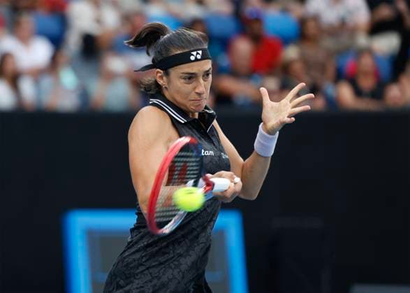 Caroline Garcia (FRA), Australian Open 2023, Melbourne Park, Melbourne, Victoria, Australia. Copyright: xJuergenxHasenkopfx