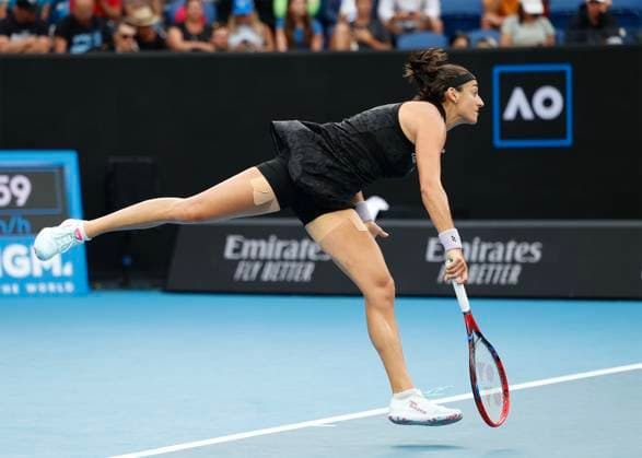 Caroline Garcia (FRA), Australian Open 2023, Melbourne Park, Melbourne, Victoria, Australia. Copyright: xJuergenxHasenkopfx