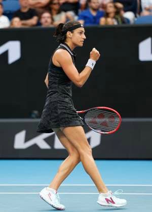 Caroline Garcia (FRA) macht die Faust und jubelt,Jubel, Freude,Emotion, Australian Open 2023, Melbourne Park, Melbourne, Victoria, Australia. Copyright: xJuergenxHasenkopfx