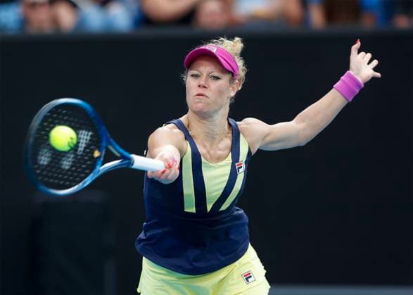 Laura Siegemund (GER), Australian Open 2023, Melbourne Park, Melbourne, Victoria, Australia. Copyright: xJuergenxHasenkopfx
