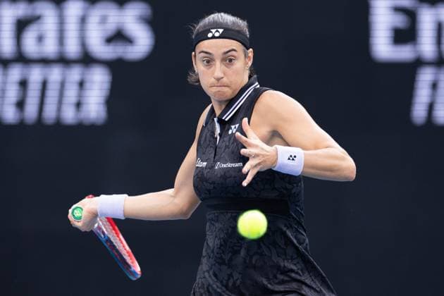 Caroline Garcia of France in action during the round 3 match between Caroline Garcia of France and Laura Siegemund of Germany, Day 6 at the Australian Open Tennis 2023 at KIA Arena, Melbourne, Australia on 21 January 2023. Copyright: xPeterxDovganx 34781446