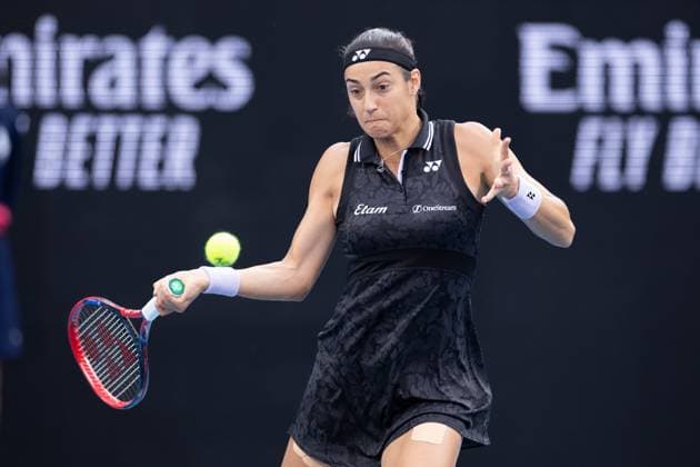 Caroline Garcia of France in action during the round 3 match between Caroline Garcia of France and Laura Siegemund of Germany, Day 6 at the Australian Open Tennis 2023 at KIA Arena, Melbourne, Australia on 21 January 2023. Copyright: xPeterxDovganx 34781448