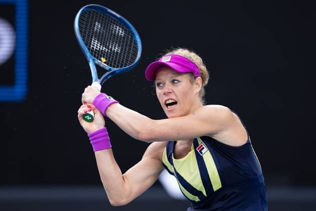 Laura Siegemund of Germany in action during the round 3 match between Caroline Garcia of France and Laura Siegemund of Germany, Day 6 at the Australian Open Tennis 2023 at KIA Arena, Melbourne, Australia on 21 January 2023. Copyright: xPeterxDovganx 34781451